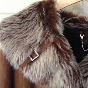 Genuine sheepskin coat sz XL